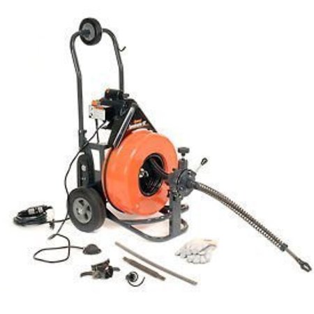 General Wire Spring General Wire Speedrooter 92 Drain/Sewer Cleaning Machine W/100'x3/4" Cable & 8 Pc Cutter Set PS-92-C